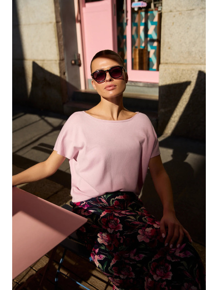 Moodo Tanki džemper ružičasti Moodo