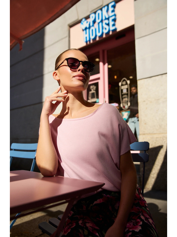 Moodo Tanki džemper ružičasti Moodo