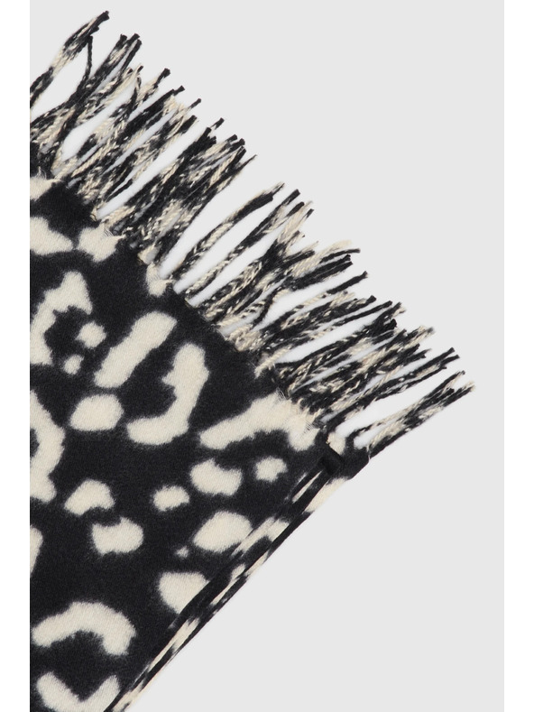 Moodo Kremasti šal s leopardjem uzorkom Moodo