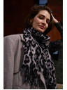 Moodo Šal u leopardjem uzorku sivi Moodo