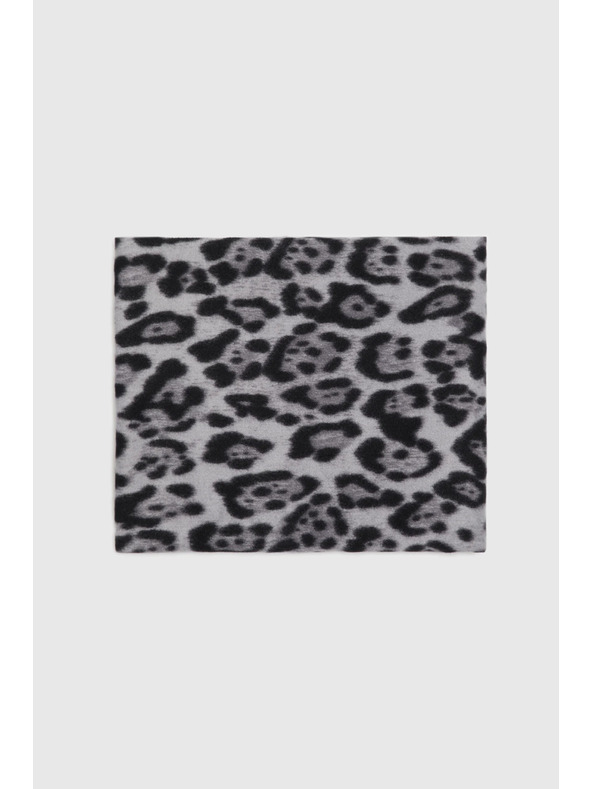 Moodo Šal u leopardjem uzorku sivi Moodo