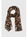 Moodo Šal u leopardjem uzorku s resicama smeđi Moodo