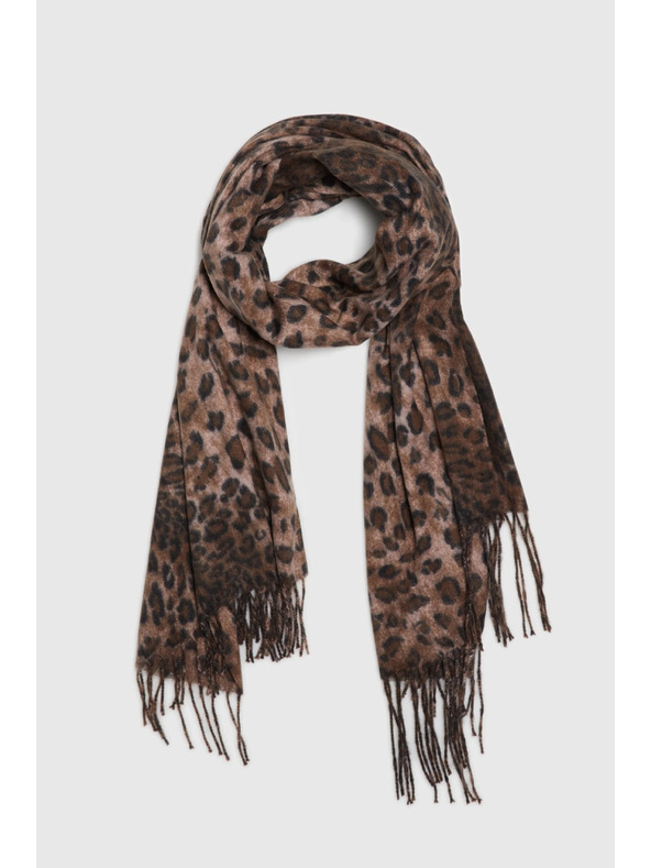 Moodo Šal u leopardjem uzorku smeđi Moodo