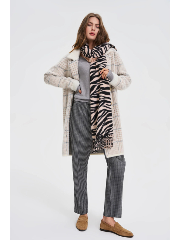 Moodo Šal sa životinjskim uzorkom bež Moodo