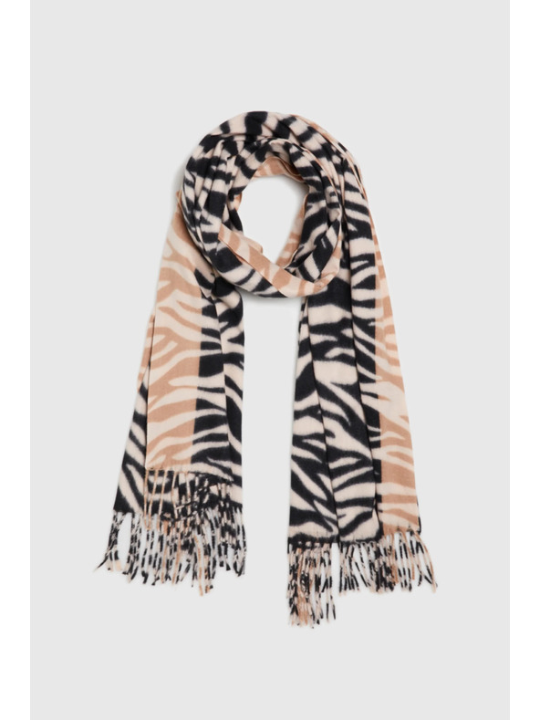 Moodo Šal sa životinjskim uzorkom bež Moodo