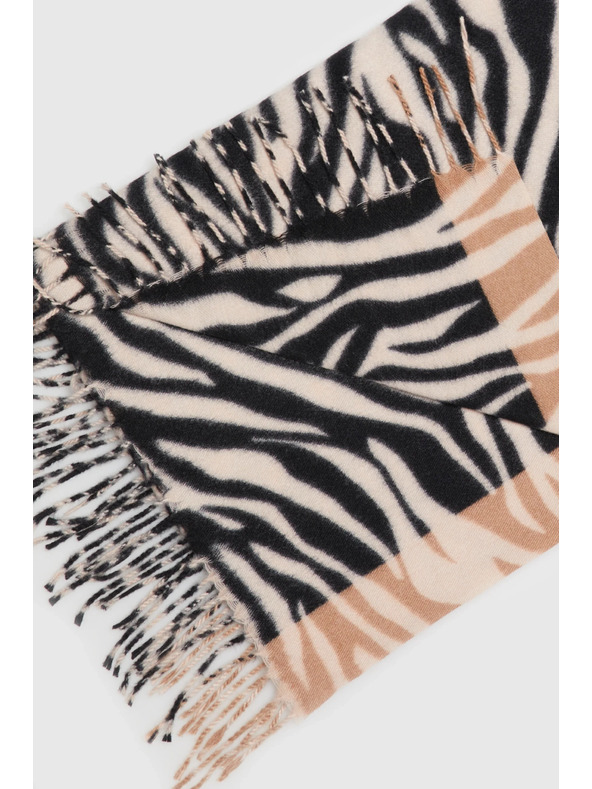 Moodo Šal sa životinjskim uzorkom bež Moodo