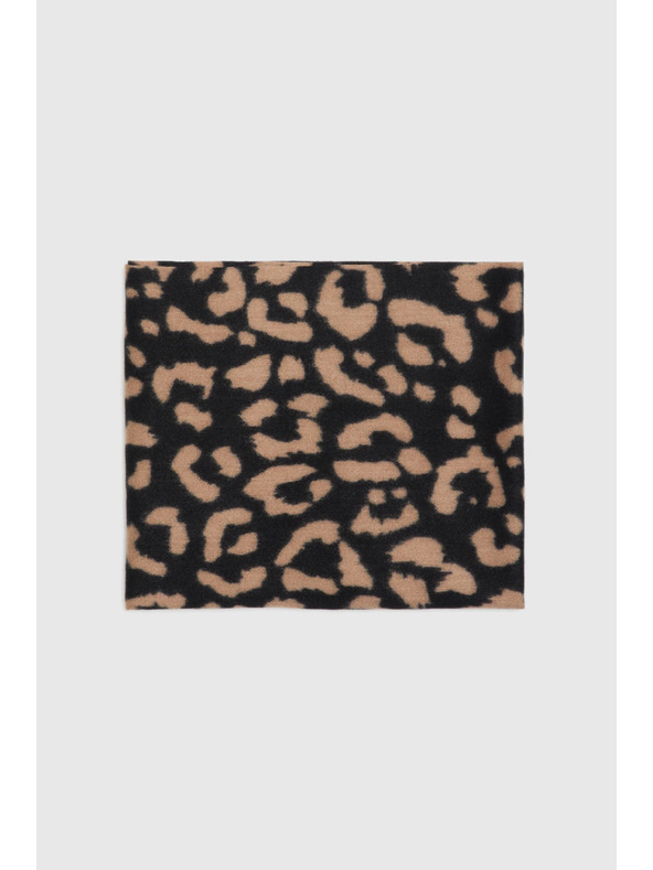 Moodo Smeđi šal s leopard uzorkom Moodo