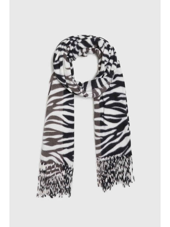 Moodo Uzorkovani šal crni Moodo