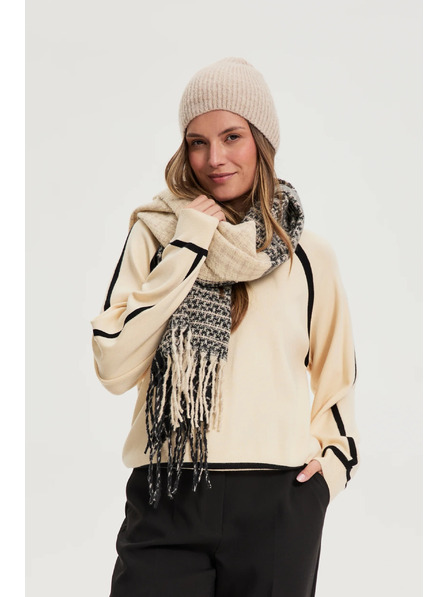 Moodo Šal s resicama crni Moodo