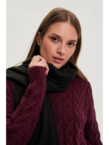 Moodo Šal s resicama crni Moodo