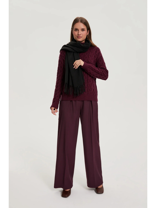 Moodo Šal s resicama crni Moodo