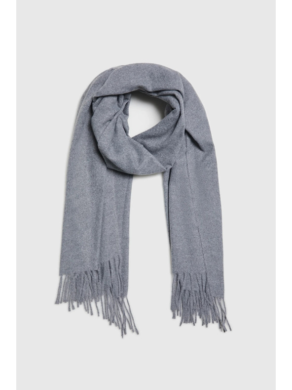 Moodo Šal s resicama sivi Moodo
