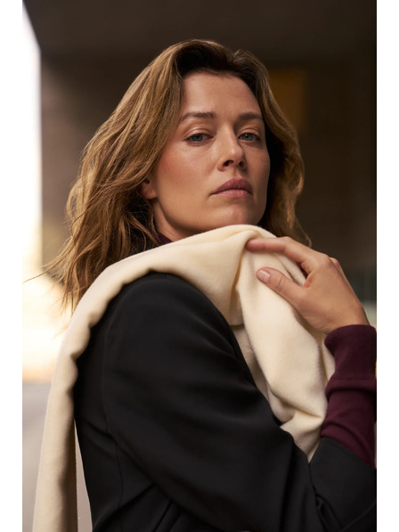 Moodo Šal s resicama kremasti Moodo