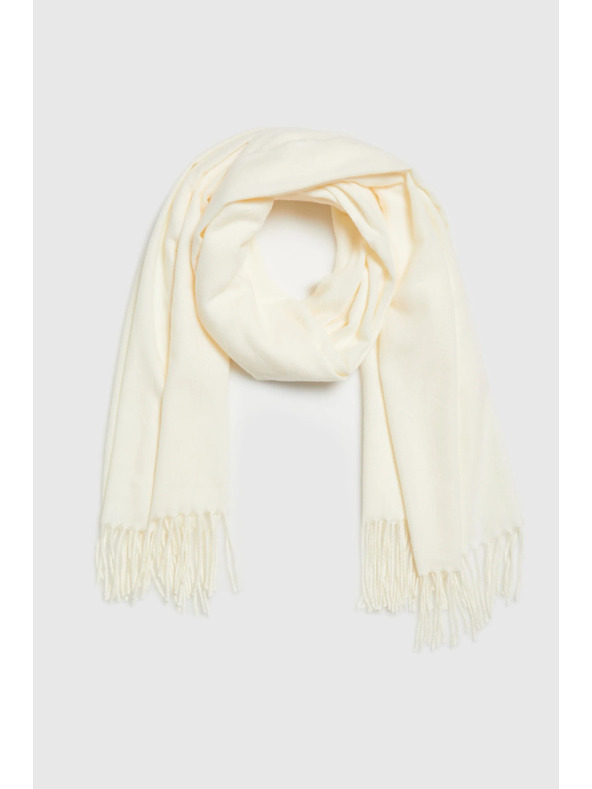 Moodo Šal s resicama kremasti Moodo