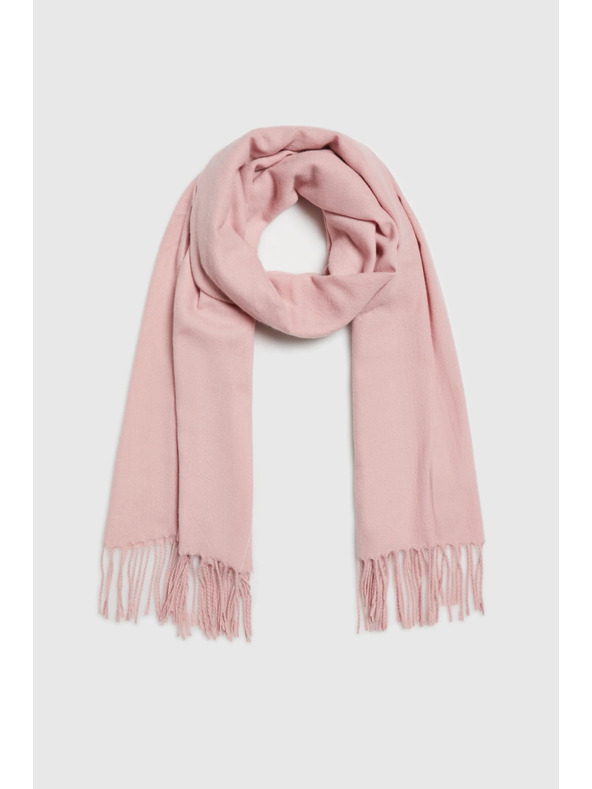 Moodo Šal s resicama ružičasti Moodo