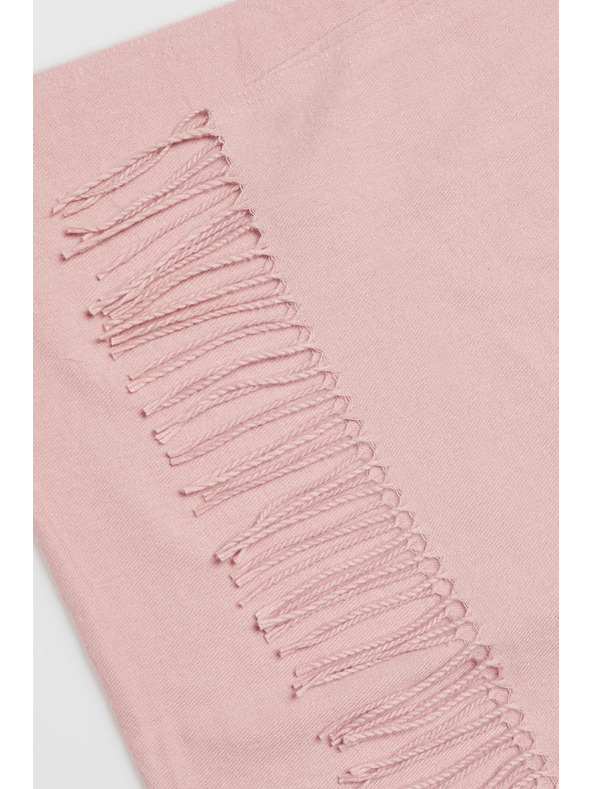 Moodo Šal s resicama ružičasti Moodo