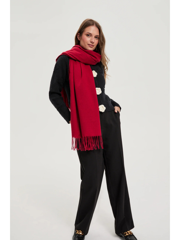 Moodo Šal s resicama crveni Moodo