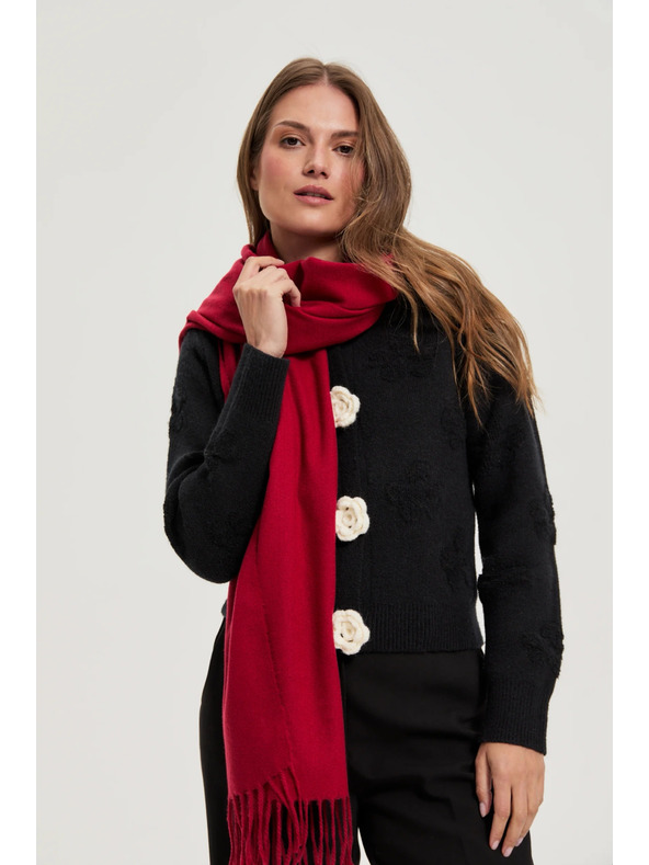 Moodo Šal s resicama crveni Moodo