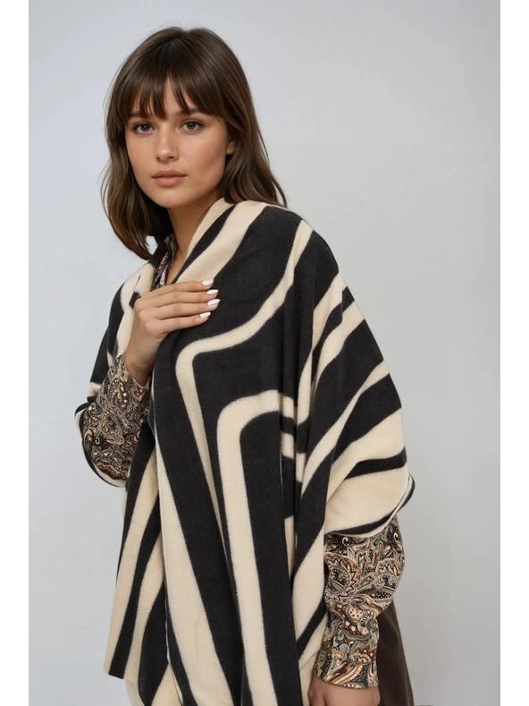 Moodo Šal s geometrijskim uzorkom bež Moodo