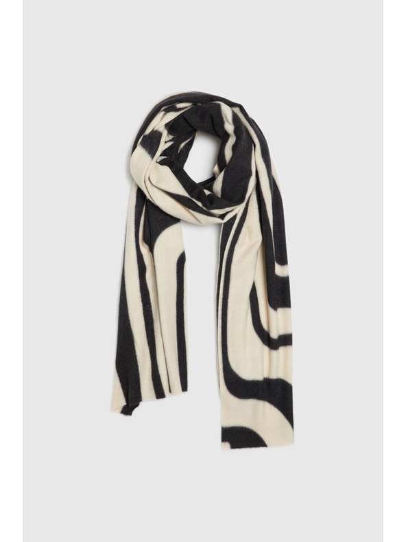 Moodo Šal s geometrijskim uzorkom bež Moodo