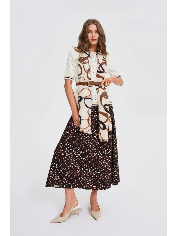 Moodo Šal sa uzorkom bež Moodo