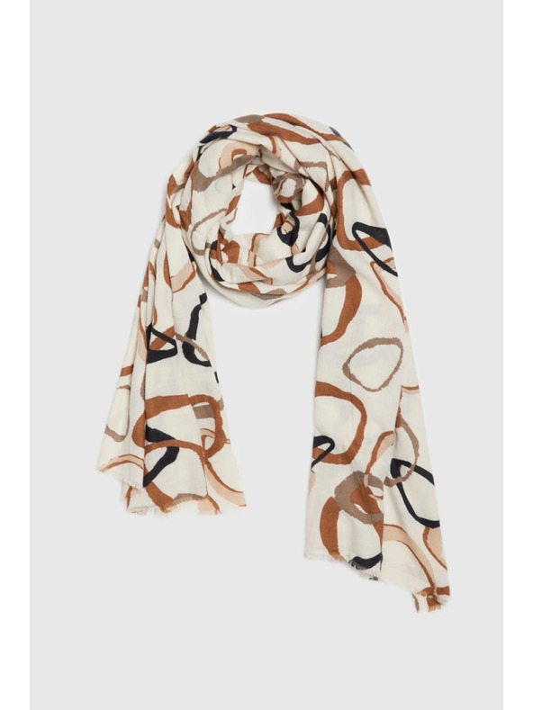 Moodo Šal sa uzorkom bež Moodo