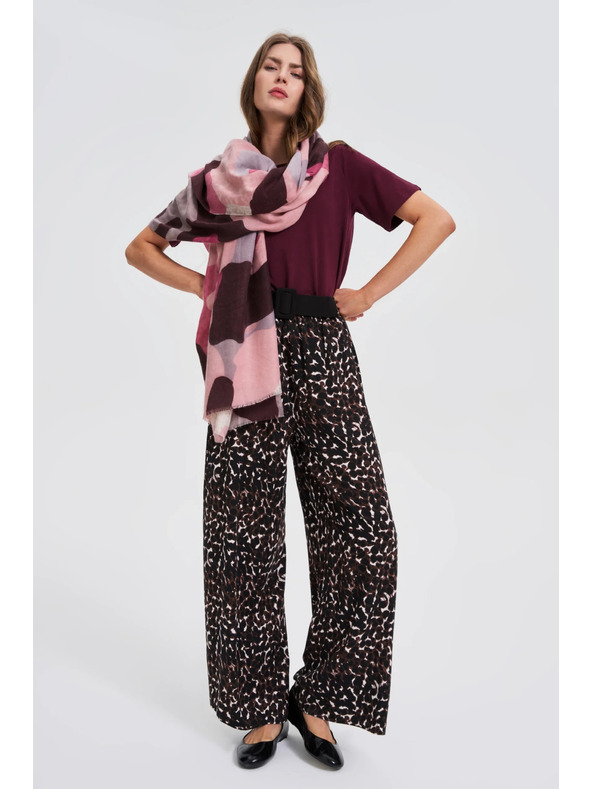 Moodo Uzorkovani šal bordo Moodo