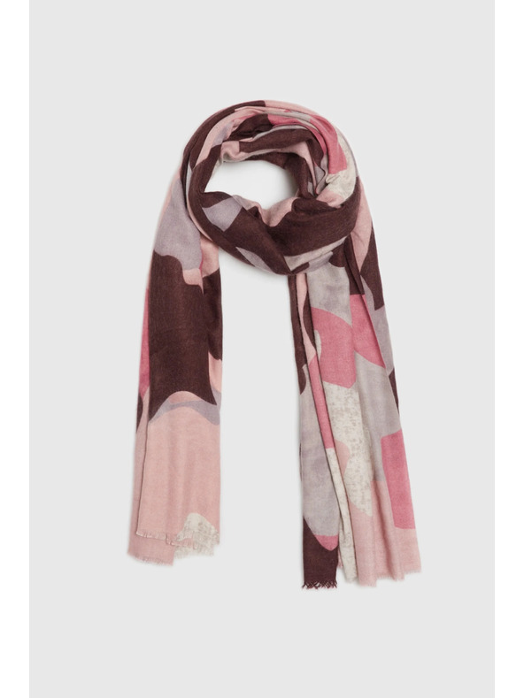 Moodo Uzorkovani šal bordo Moodo