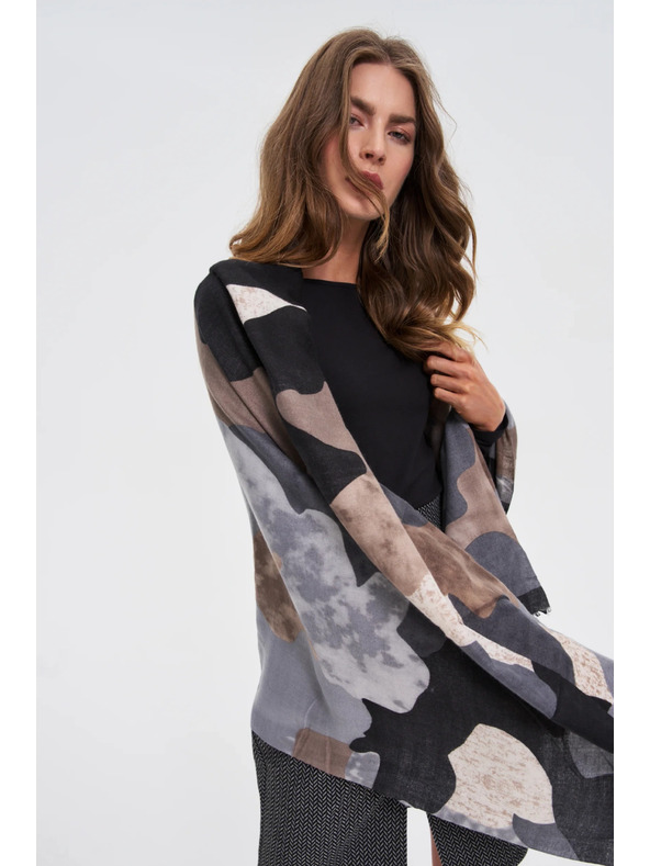 Moodo Uzorkovani šal sivi Moodo