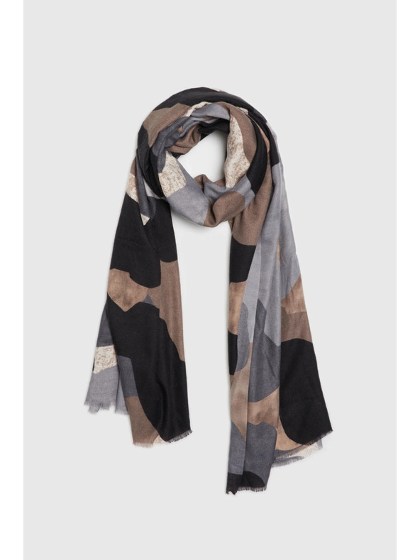 Moodo Uzorkovani šal sivi Moodo