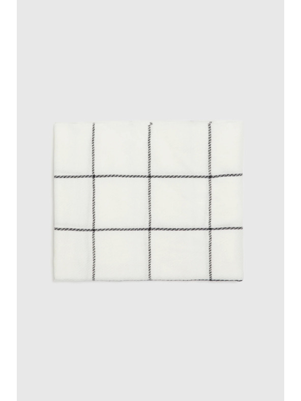 Moodo Šal u kockama bijeli Moodo