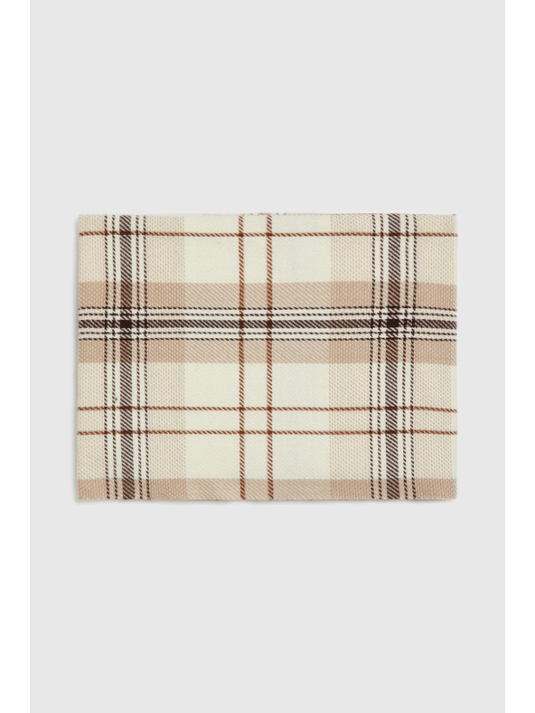 Moodo Šal u mrežasti uzorak bež Moodo