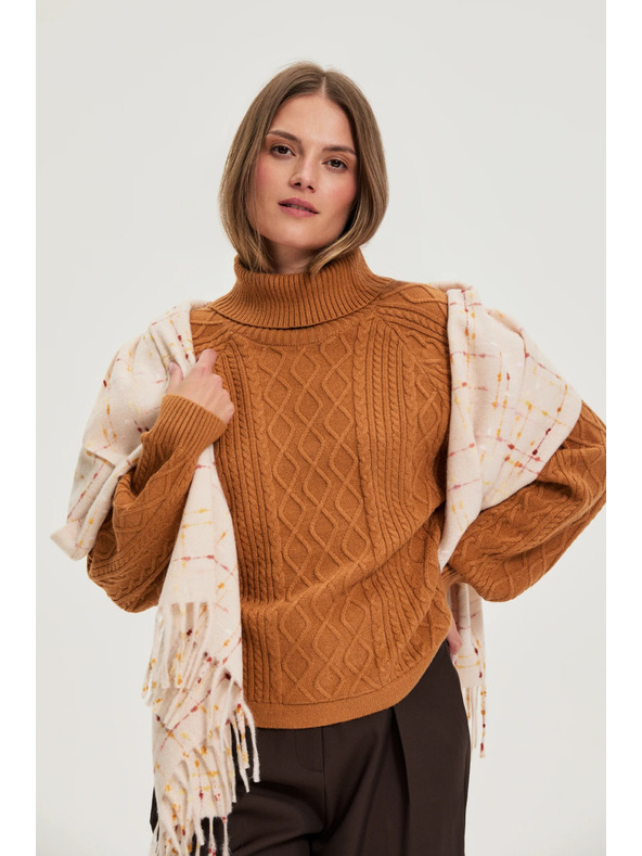 Moodo Šal s resicama ružičasti Moodo