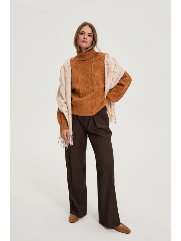 Moodo Šal s resicama ružičasti Moodo