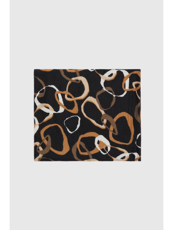 Moodo Šal sa uzorkom crni Moodo