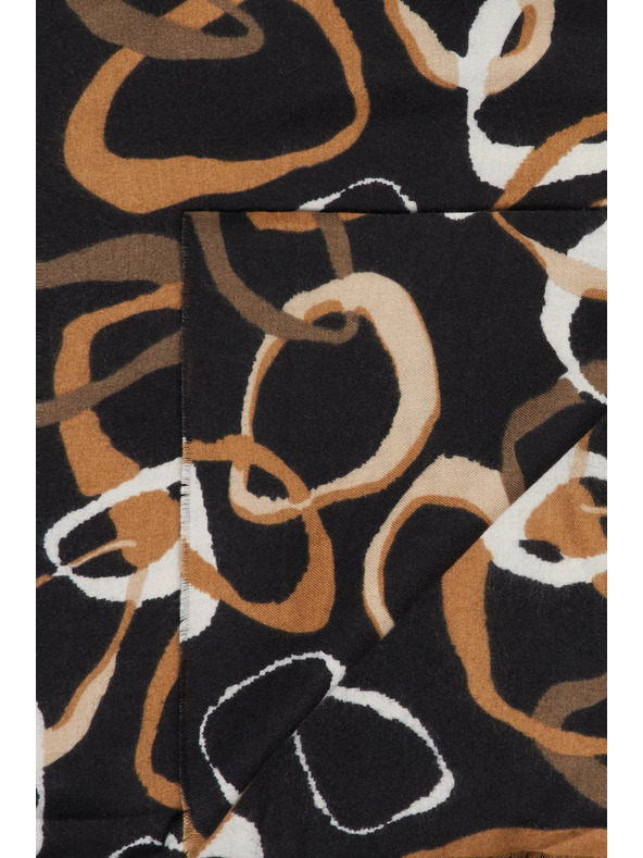 Moodo Šal sa uzorkom crni Moodo