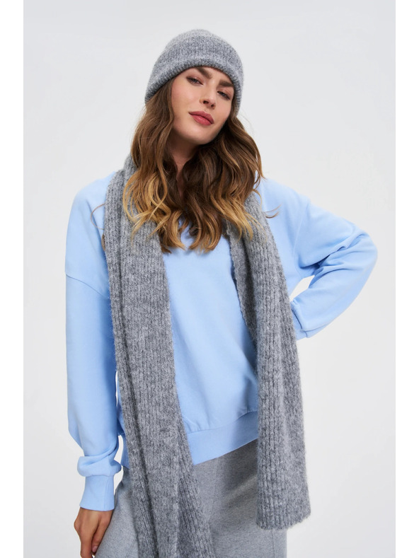 Moodo Šal s primjesom vune sivi Moodo