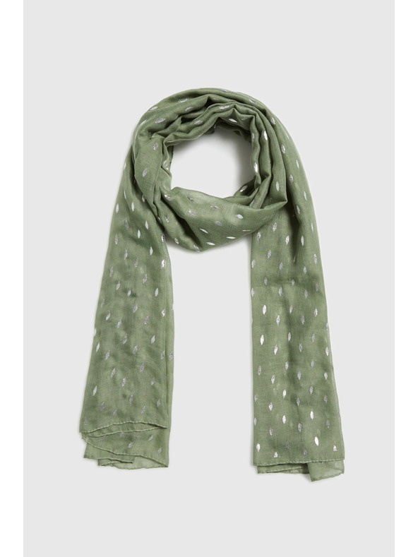 Moodo Šal s printom maslinasti Moodo