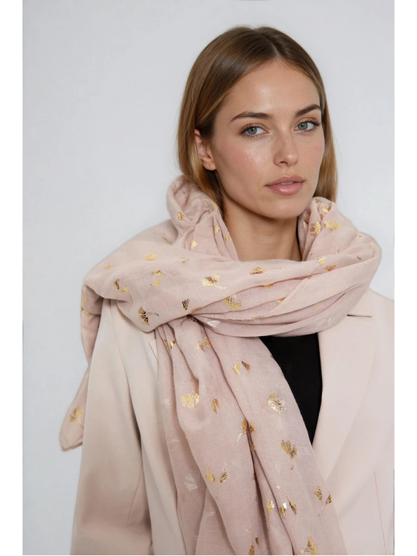 Moodo Šal s printom bež Moodo
