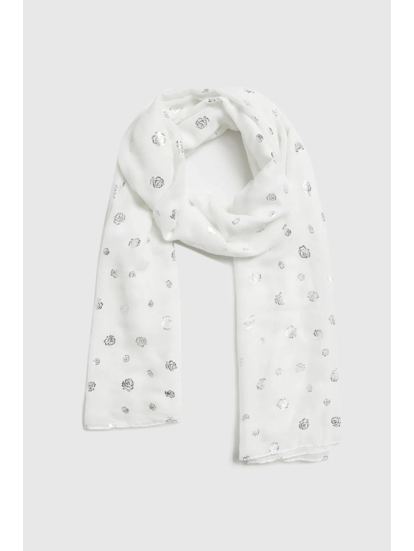 Moodo Šal s printom bijeli Moodo