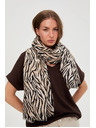 Moodo Šal sa životinjskim uzorkom bež Moodo