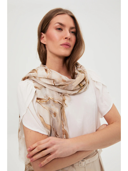 Moodo Šal u mramornom uzorku bež Moodo