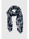 Moodo Šal s cvjetnim uzorkom tamnoplavi Moodo