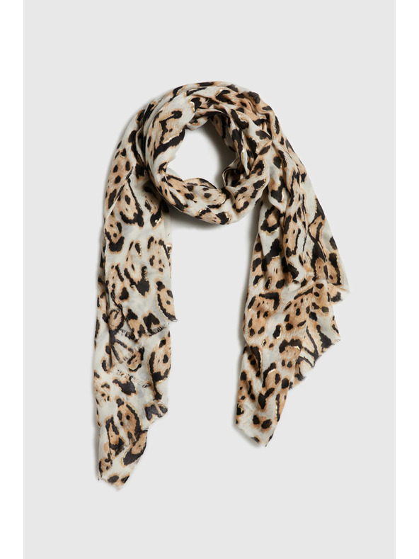 Moodo Šal u leopardskom uzorku bež Moodo