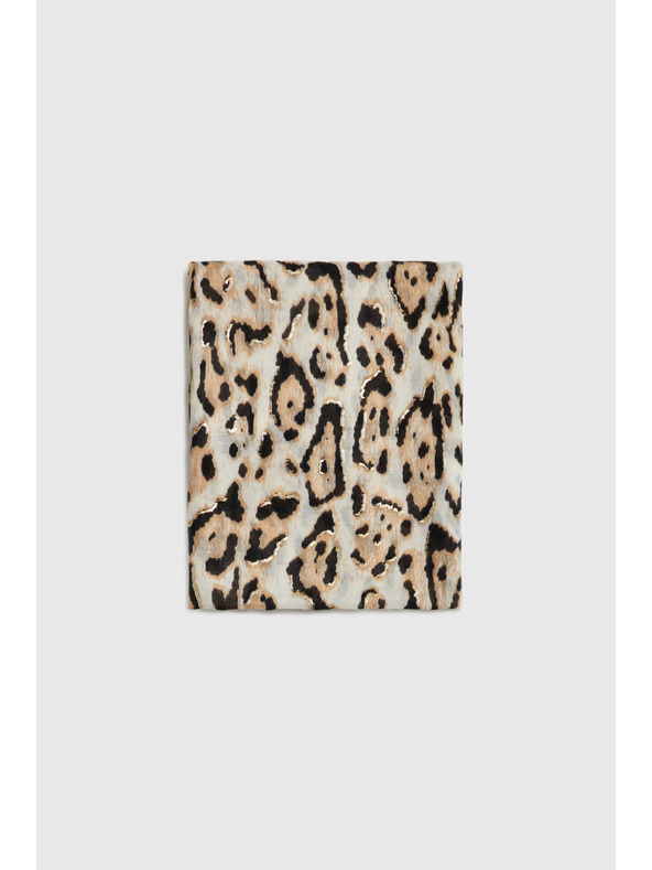 Moodo Šal u leopardskom uzorku bež Moodo