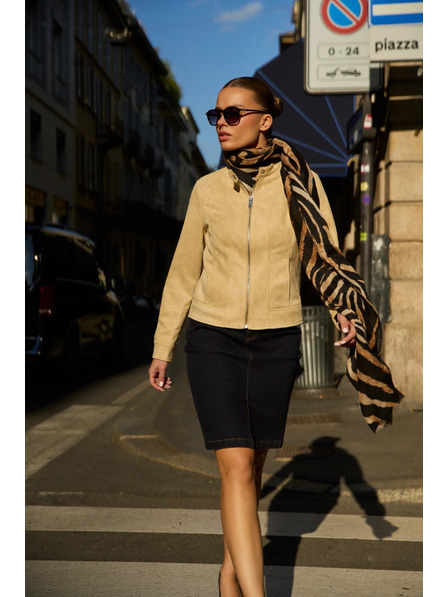 Moodo Šal sa životinjskim uzorkom crni Moodo