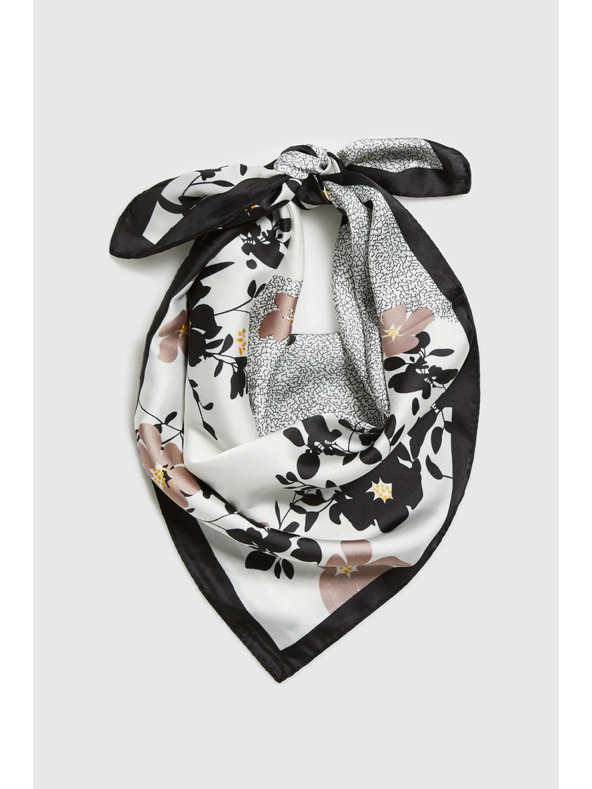 Moodo Maramka s cvjetnim uzorkom crna Moodo