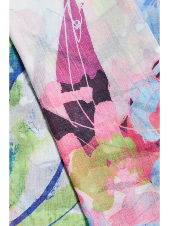 Moodo Uzorkovani šal plavi Moodo