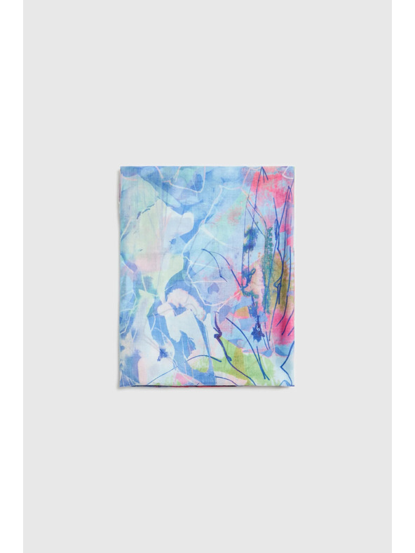 Moodo Uzorkovani šal plavi Moodo