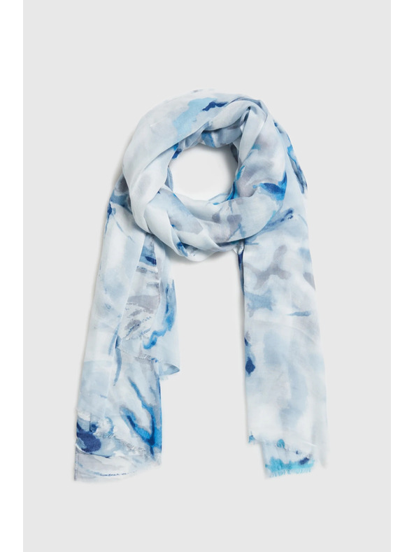 Moodo Uzorkovani šal plavi Moodo